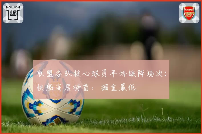 联盟各队核心球员平均缺阵场次：快船高居榜首，掘金最低